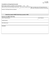 Form H0005 Case-Specific Policy Clarification Request - Texas, Page 2