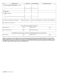 Form H0056 Notice of Opportunity to Designate Countable Resources - Texas, Page 2