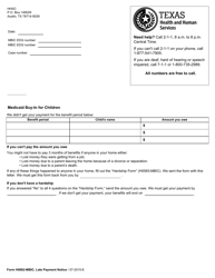 Form H0062-MBIC Late Payment Notice - Texas
