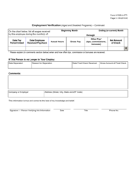 Form H1028-A-FTI Employment Verification (Aged and Disabled Programs) - Texas, Page 3