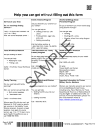 Form H1010R Your Texas Works Benefits: Renewal Form - Texas, Page 12
