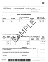 Form H1010R Your Texas Works Benefits: Renewal Form - Texas, Page 2