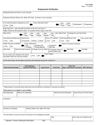 Form H1028 Employment Verification - Texas, Page 2