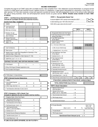 Form H1102 TANF Worksheet for Special Reviews and Denials - Texas, Page 2