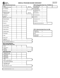 Document preview: Form H1119 Medical Programs Income Worksheet - Texas