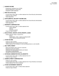 Form H1020-A Sources of Proof - Texas, Page 3