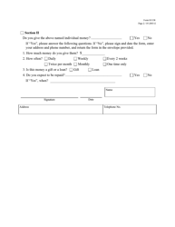 Form H1138 Living Arrangement Verification - Texas, Page 2