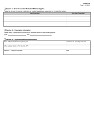 Form H1139 Medical Expense Verification - Texas (English/Spanish), Page 2