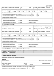 Form H1200-MBIC Application for Benefits - Medicaid Buy-In for Children - Texas, Page 2