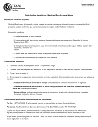 Document preview: Formulario H1200-MBIC-S Solicitud De Beneficios: Medicaid Buy-In Para Ninos - Texas (Spanish)