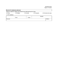 Formulario H1136-S Constancia De Manutencion Infantil - Texas (Spanish), Page 2