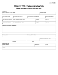 Form H1214-FTI Request for Pension Information - Texas, Page 2