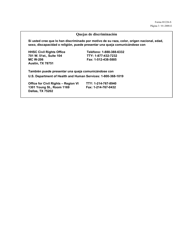Formulario H1226-S Traspaso De Bienes/Aviso De Dificultades Excesivas - Texas (Spanish), Page 3