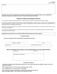 Form H1230 Notification of Eligibility - Regular Medicaid Benefits - Texas, Page 2