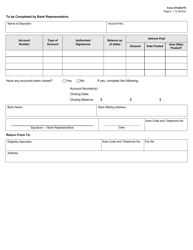 Form H1239-FTI Request for Verification of Bank Accounts - Fti - Texas, Page 2