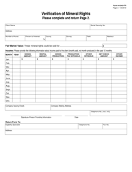 Form H1242-FTI Verification of Mineral Rights - Texas (English/Spanish), Page 2