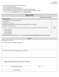 Form H1265 Presumptive Eligibility (Pe) Worksheet - Texas, Page 2