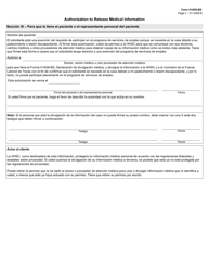 Form H1836-BS Medical Release/Physician&#039;s Statement - Texas (English/Spanish), Page 2
