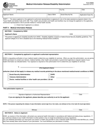 Document preview: Form H3035 Medical Information Release/Disability Determination - Texas