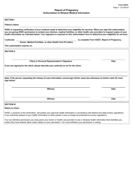 Form H3037 Report of Pregnancy - Texas, Page 2