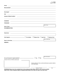 Form H3033 Report of Physical or Mental Examination - Texas, Page 2