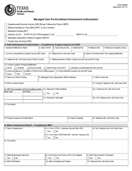 Document preview: Form H3676 Managed Care Pre-enrollment Assessment Authorization - Texas