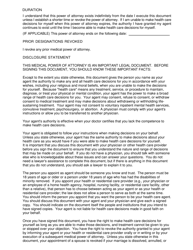 Medical Power of Attorney Designation of Health Care Agent - Texas, Page 2