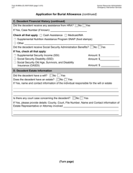 Form M-860W Application for Burial Allowance - New York City, Page 3