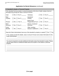 Form M-860W Application for Burial Allowance - New York City, Page 4