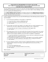 Document preview: Challenge to the Referral of Your Case to the New York State Department of Taxation and Finance for Failure to Pay Child Support - New York