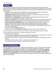 Form LDSS-5143 Application for Child Support Services - New York, Page 4