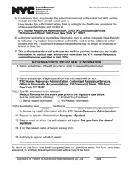 Form HRA-102D Request for Medical/Clinical Information - New York City, Page 6