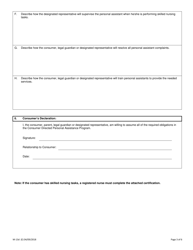 Form M-13D The Consumer Directed Personal Assistance Program Application - New York City, Page 3