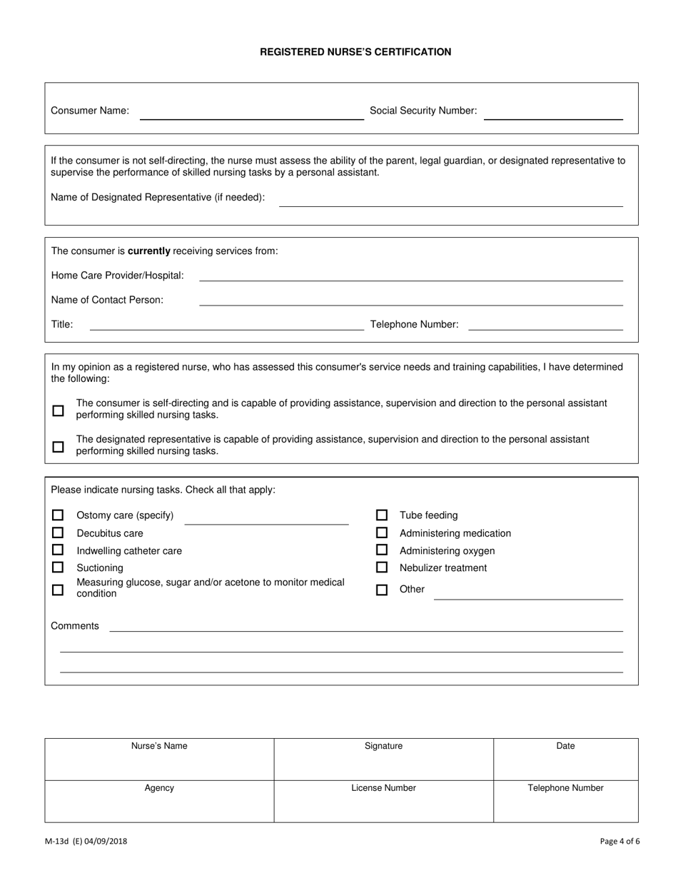 Form M-13D - Fill Out, Sign Online and Download Printable PDF, New York ...