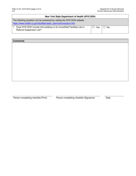 Form DSS-10 Website Clearance Checklist - New York City, Page 3