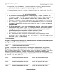 Formulario DSS-7P Acuerdo Para El Participante Del Programa Cityfheps - New York City (Spanish), Page 3