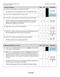 Form DSS-10A Apartment Review Checklist (To Be Completed by City or Provider Staff) - New York City, Page 2