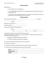 Form DSS-8F Cityfheps Landlord Information Form - Apartment Rentals - New York City, Page 2