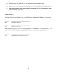 Pathway Home Program Applicant Statement of Understanding - New York City (Haitian Creole), Page 2