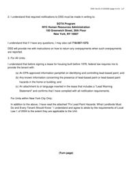 Form DHS-10A Special One Time Assistance (&quot;sota&quot;) Landlord Agreement - New York City, Page 4