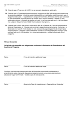Formulario HPA-35 (S) Programa De Vivienda En Comunidades (Linc) II Declaracion De Entendimiento Del Inquilino Del Programa - New York City (Spanish), Page 3