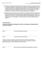 Formulario HPA-77 (S) Programa De Vivienda En Comunidades (Linc) IV Declaracion De Entendimiento Del Inquilino Del Programa - New York City (Spanish), Page 3