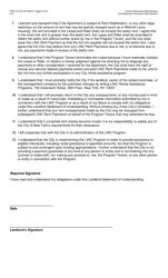 Form HPA-31A (E) &quot;Living in Communities (Linc) I, II, IV, and V Programs Landlord Statement of Understanding&quot; - New York City, Page 2