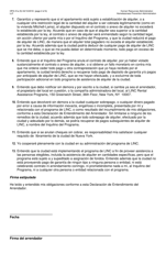 Formulario HPA-31A (S) Programas (Linc) I, II, IV, Y V De Vivienda En Comunidades Declaracion De Entendimiento Del Arrendador - New York City (Spanish), Page 2