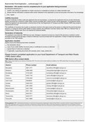 Form M2373 Road Corridor Permit Application - Queensland, Australia, Page 2