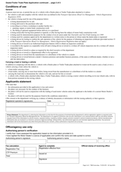 Form F1276 Dealer/Trailer Trade Plate Application - Queensland, Australia, Page 2