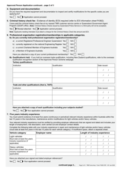 Form F1855 Approved Person Application - Queensland, Australia, Page 2