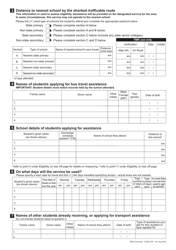 Form F2208 Bus Travel Assistance Application - Queensland, Australia, Page 2
