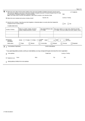Form CIT0003 Application for Canadian Citizenship - Minors (Under 18 Years of Age) Under Subsection 5(2) - Canada, Page 2