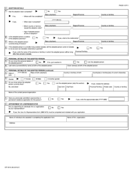 Form CIT0010 Part 1 Confirmation of Canadian Citizenship of the Adoptive Parent(S) - Canada, Page 4